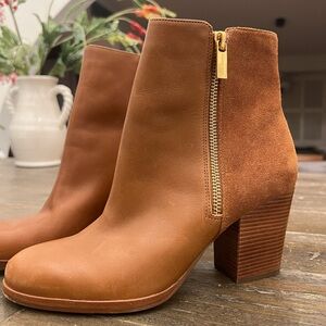 Michael Kors Brown Leather/Suede Booties